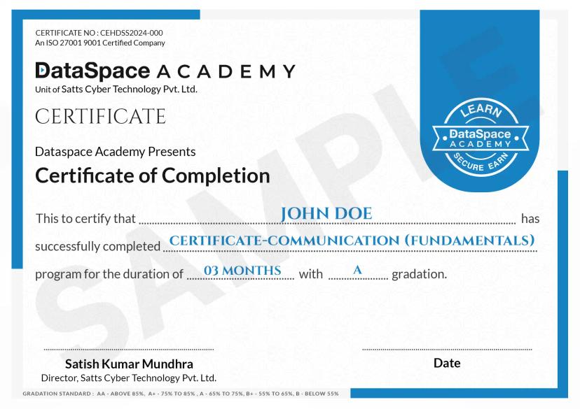 Course Certificate Fundamentals